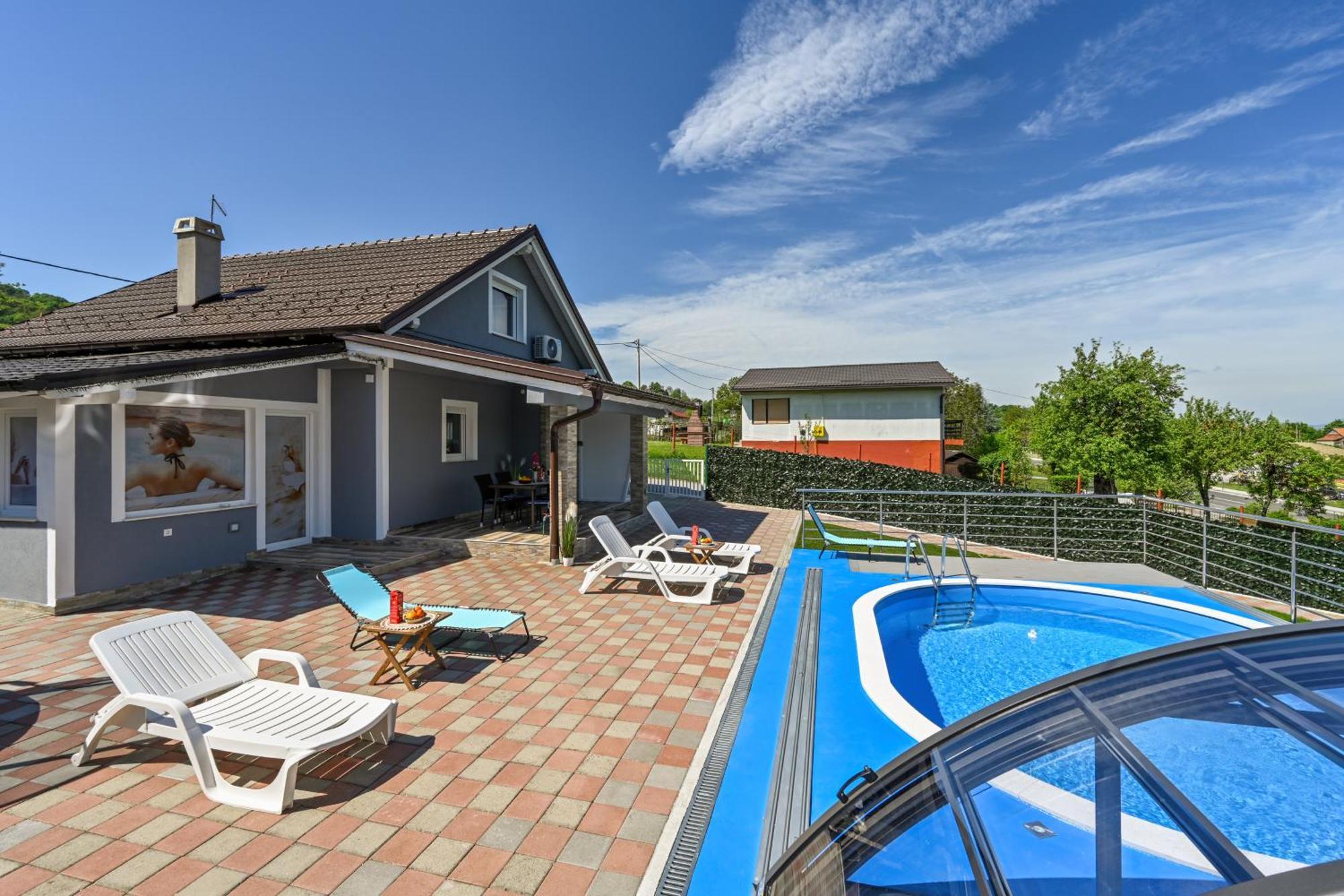 Villa Cvetkova Hiza Sa Jacuzzijem Tuheljske Toplice Exterior foto